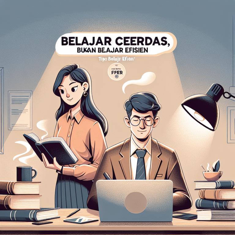 Belajar Cerdas, Bukan Keras: Tips Belajar Efisien