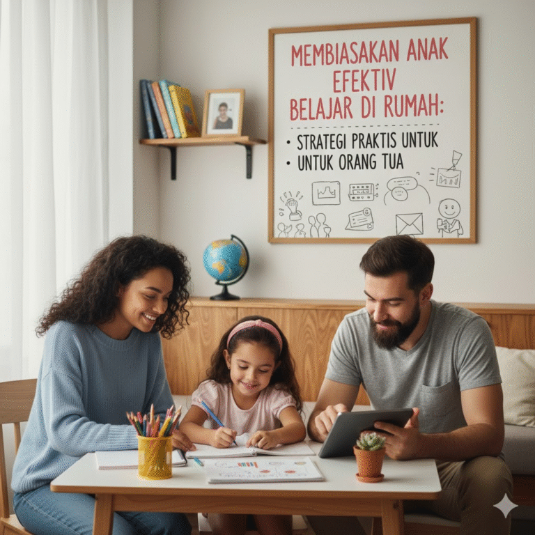 Membiasakan Anak Efektif Belajar di Rumah: Strategi Praktis untuk Orang Tua